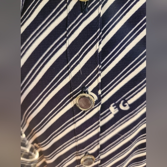 Striped Navy ERGE Dress Size 12 - Picture 14 of 15